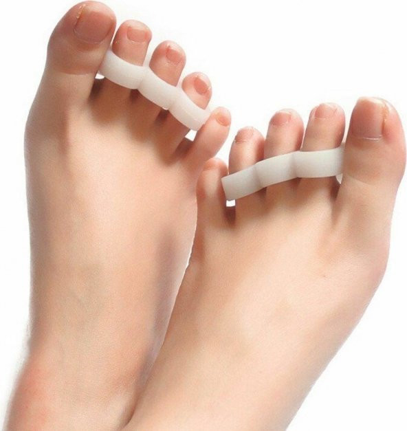 Bunionettes Ayak Çekiç Parmak 3 Parmağa Geçen Çekiç Koruyucu Makaralı 1 Çift Silikon Yastıklı - 3