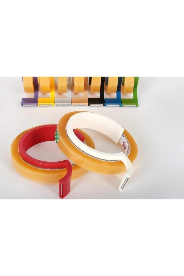 Ve-Ge Selefon Bant Pack Maxi Bant Kesicili 12 mm x 66 Metre (48 Adet Kesicili Bant)