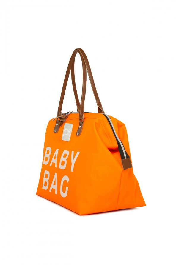 Bagmori Turuncu Baby Bag Baskılı Bebek Bakım Çantası - 2