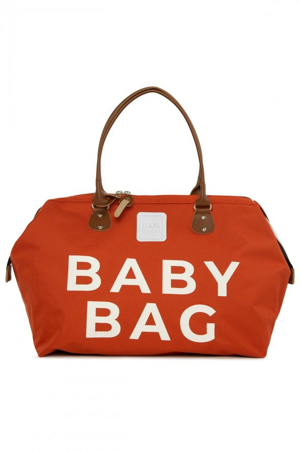 Bagmori Kiremit Baby Bag Baskılı Bebek Bakım Çantası