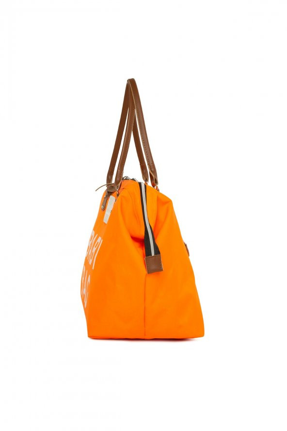 Bagmori Turuncu Baby Bag Baskılı Bebek Bakım Çantası - 3