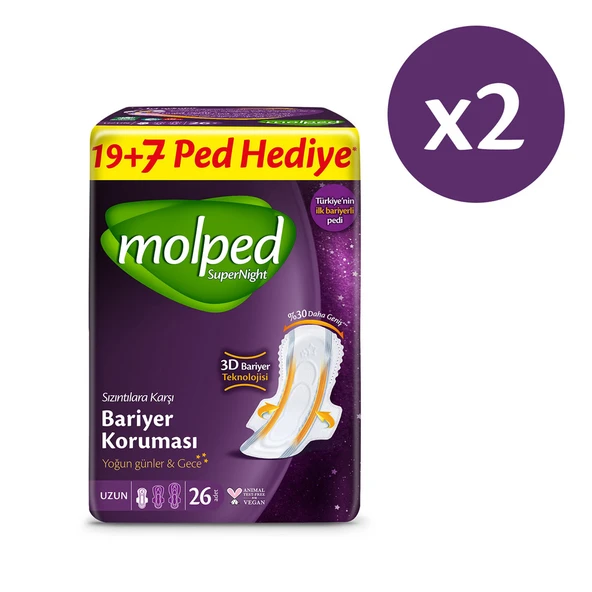 Molped Supernight Uzun Avantajlı Dev Fırsat Paketi 52 Adet - 2