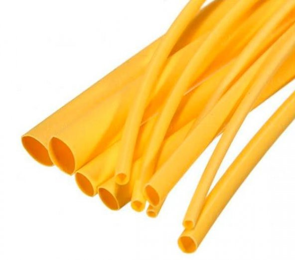 Isı ile 2/1 Daralan Makaron 25.4 mm - Sarı - 50 Metre