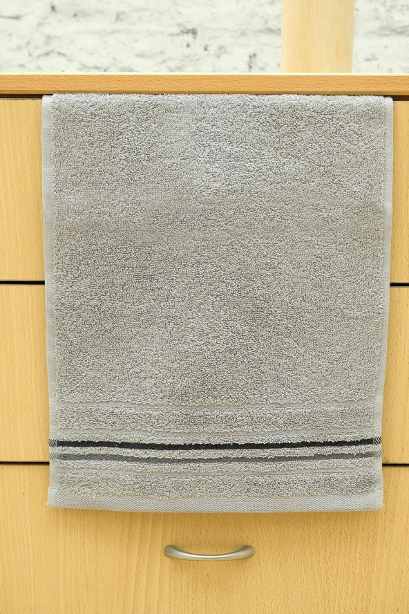2li 30x50 Gri Renkli Bordürlü Mutfak Havlusu - 3