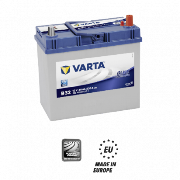 VARTA B32 12V 45 AH AMPER AKÜ - JAPON ARAÇLAR İÇİN ÖZEL DAR TİP AKÜ - 1