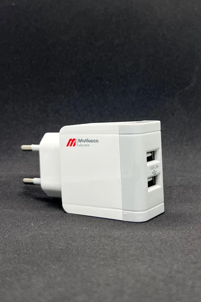 Mutlusan Ri-Tech 2Li USB Adaptör Fiş 2,4A HIZLI ŞARJ