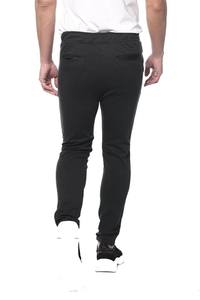 Erkek Slim Fit Beli Bağcıklı Fermuarlı Rahat Spor Jogger Pantolon - 9