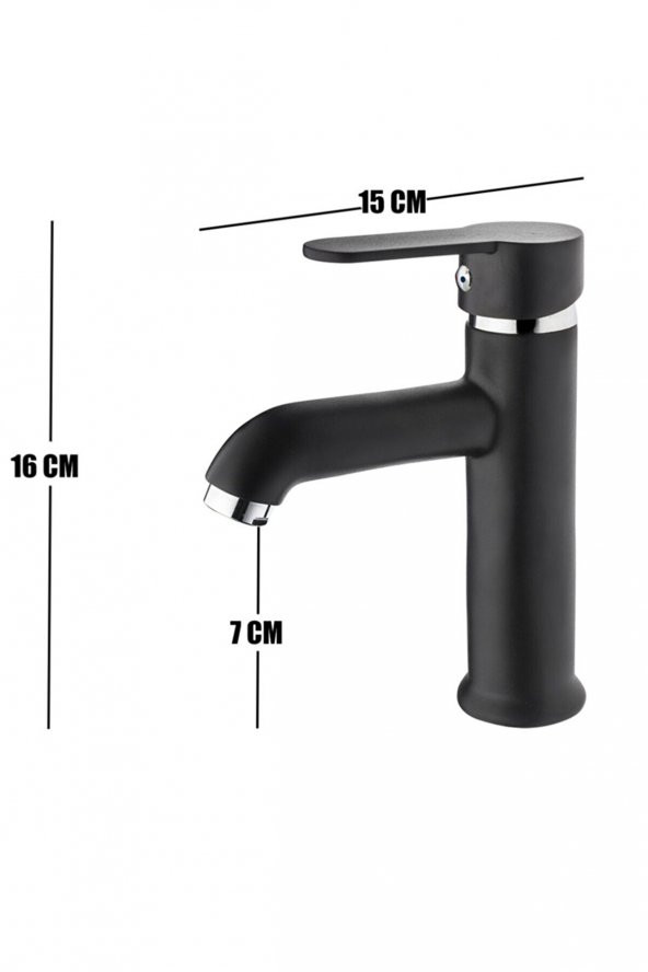 Pisa Aç Kapa Lavabo Bataryası Siyah - 2