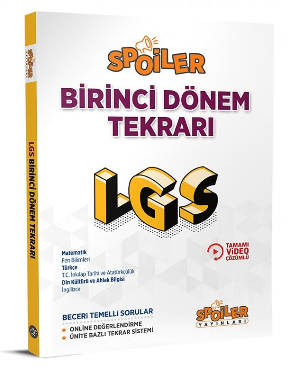 Spoiler 2024 8. Sınıf Lgs 1. Dönem Tekrarı
