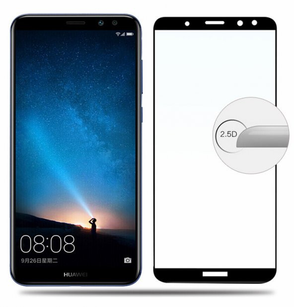 Huawei Mate 10 Lite Ekranı Tam Kaplayan Cam Ekran Koruyucu