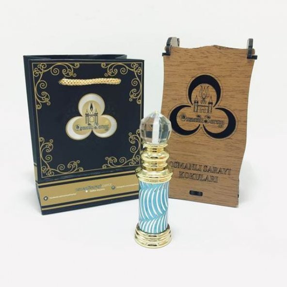 OSMANLI SARAYI YAVUZ SULTAN SELİM KOKUSU MAVİ TAŞLI KULE ŞİŞE 4GR ürün görseli 1
