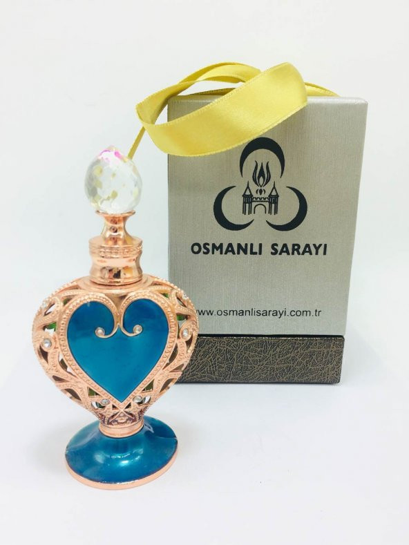 OSMANLI SARAYI YAVUZ SULTAN SELİM KOKUSU PEMBE KALP TASARIM ŞİŞE 12GR ürün görseli 1