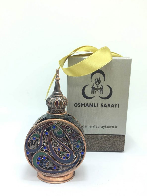 OSMANLI SARAYI SAHRA-İ CEDİT KOKUSU BAKIR TASARIM ŞİŞE 12GR