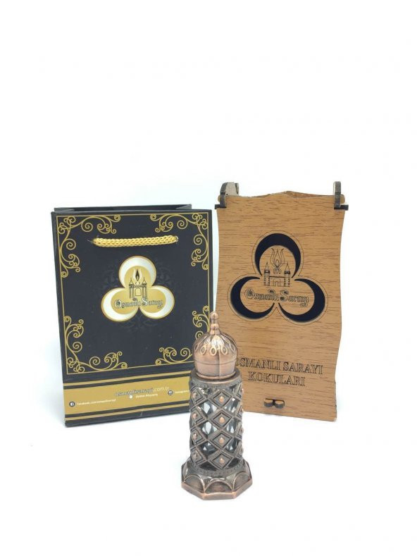 OSMANLI SARAYI KAPTAN-I DERYA KOKUSU BAKIR ÖZEL TASARIM ŞİŞE 4GR ürün görseli 1