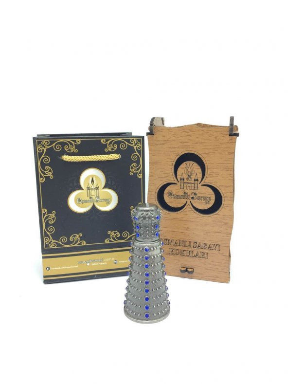 OSMANLI SARAYI HAREM KOKUSU MAVİ ÖZEL TASARIM ŞİŞE 4GR ürün görseli 1