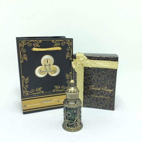 OSMANLI SARAYI SAHRA-İ CEDİT KOKUSU BRONZ TASARIM ŞİŞE 4GR ürün görseli 1