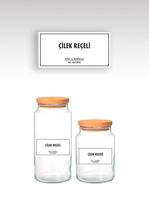 42 Adet Egesta Reçel / Marmelat Kavanoz Etiketi / Sticker