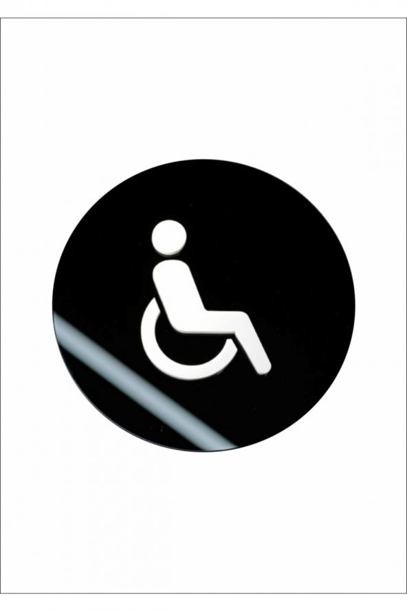 Egesta Wc / Engelli Tuvaleti Kapı Uyarı Yönlendirme Levhası