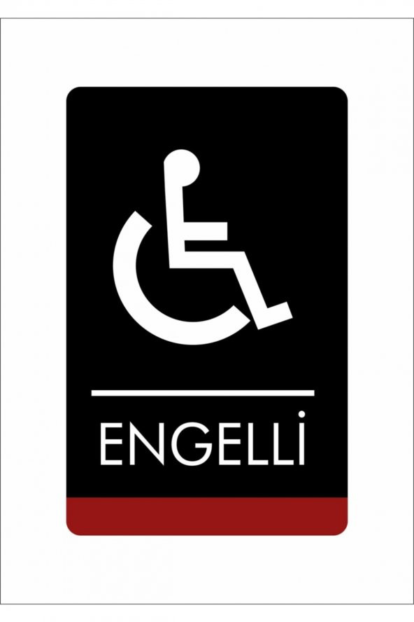 Egesta Wc Engelli Tuvalet Kapı Uyarı Yönlendirme Levhası 15