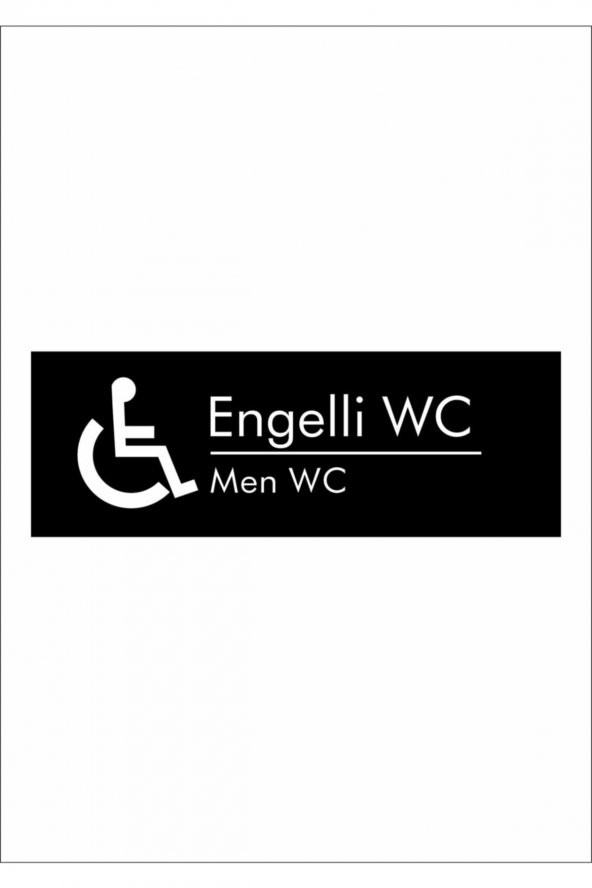 Egesta Wc Engelli Tuvalet Kapı Uyarı Yönlendirme Levhası 40