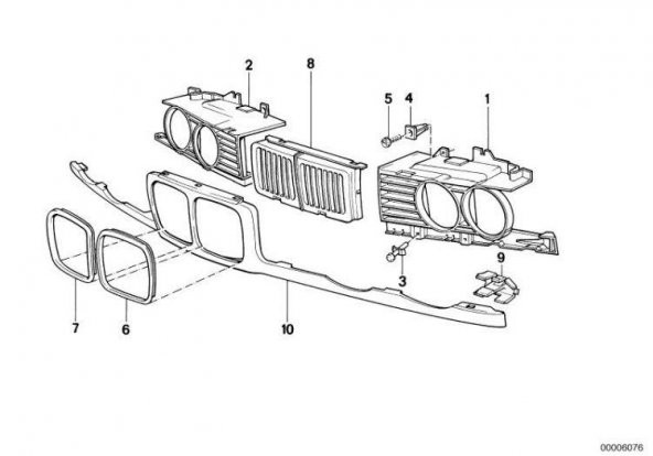 BMW E34 PANJUR SAĞ 1994-1995 51138148312 - Resim 2