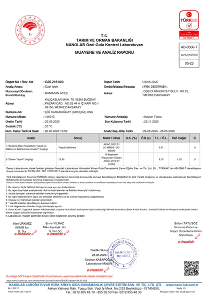 İpek Değirmen 250 GR Glutensiz Çiğ Karabuğday Unu Greçka Unu - Resim 2