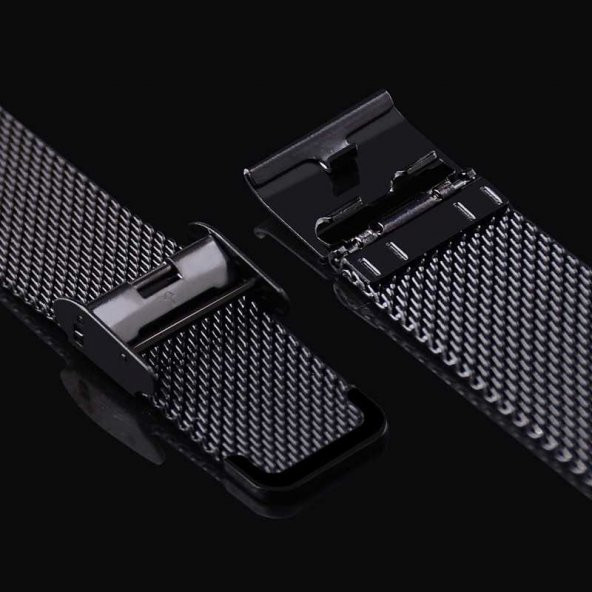 Xiaomi Mi Band 4 Mi Band 3 Kaliteli Metal Hasır Kordon Kayış - 8