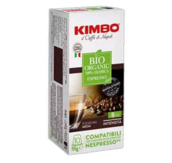 Kimbo Bio Organic Nespresso Uyumlu Kapsül Kahve (10 luk kutuda)