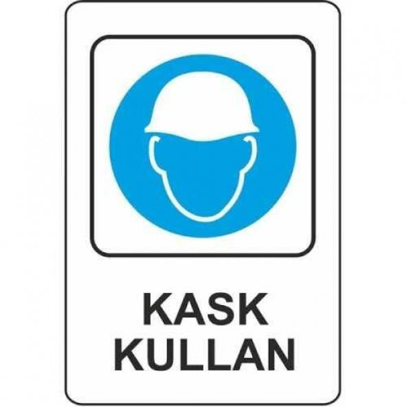 EKSTRAFIX KASK KULLAN LEVHA  (YUL-307) - 1