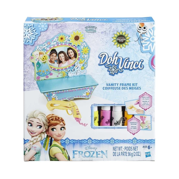 Playdoh DohVinci Disney Frozen Elsa Anna Sıvı Oyun Hamuru Eğitici Oyun Hamuru Tasarım Seti - 2