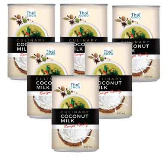 THAI COCO Konserve Hindistan Cevizi Sütü 400 ml Adet 6