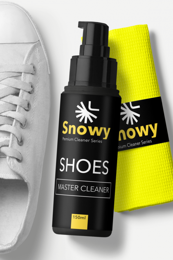 Snowy Master Cleaner Spor  Ayakkabı Temizyeci Spreyi Ve Bezi 150 ML