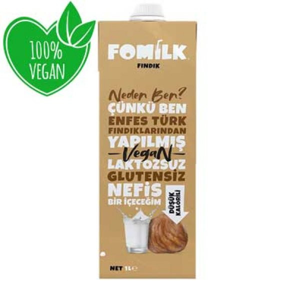 Fomilk Vegan Fındık Sütü 1 Lt