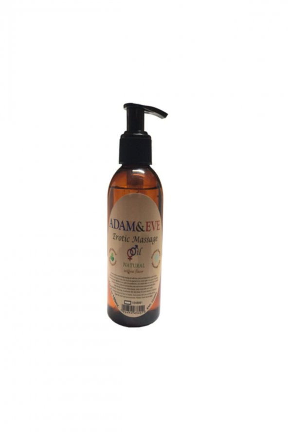 Adam&eve Erkeklere Ve Bayanlara Özel Sade Vücut  Aromaterapi Masaj Yağı Pure Edible Massage Oil 125ml 2 Adet
