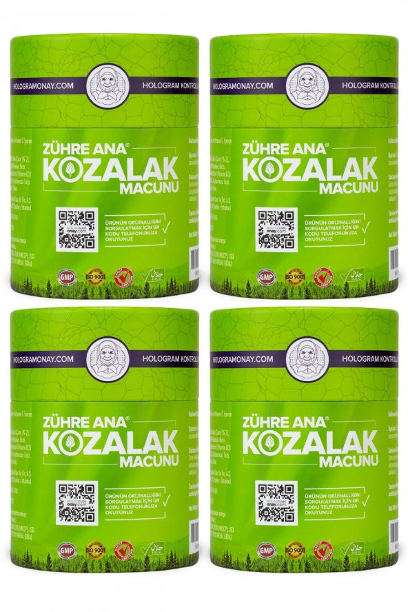 Zühre Ana 4 Adet Kozalak Macunu - Çam Kozalağı Macunu Orjinal Hologramlı Ürün