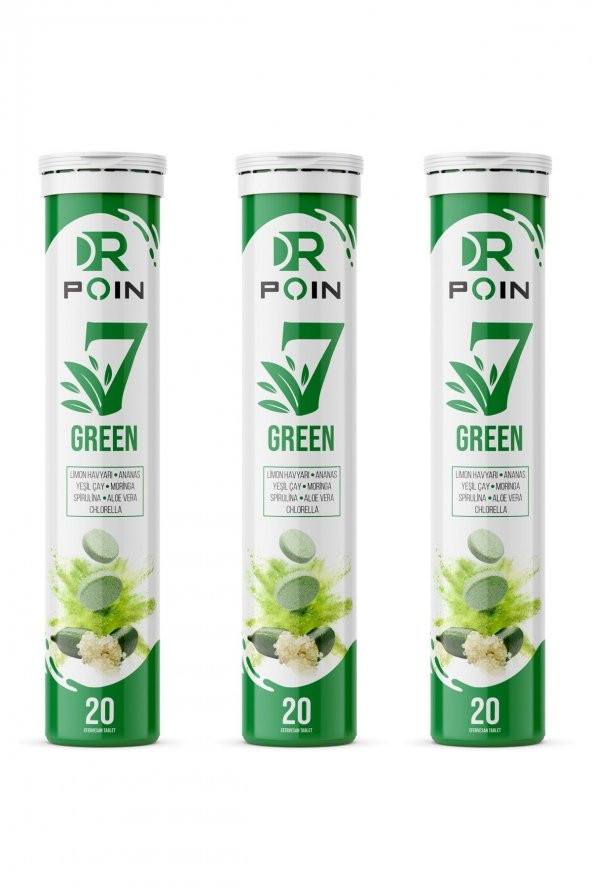 Dr Poin 7 Green Efervesan Tablet - 3 Adet