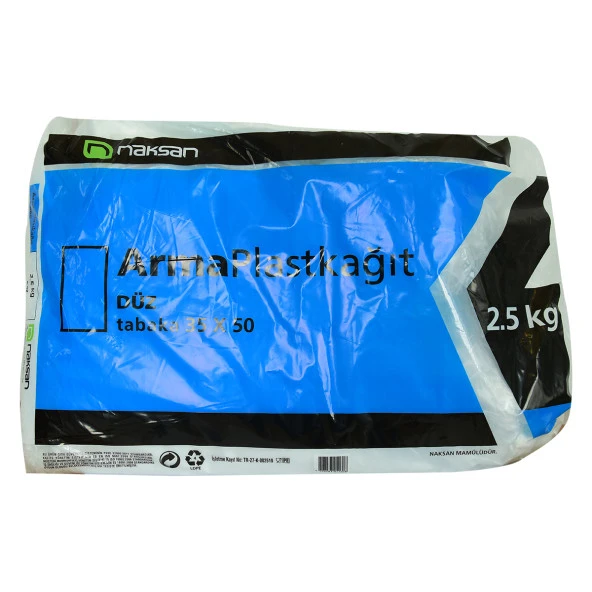 Plast Kağıt Bloklu Plast Naylon Şeffaf Düz Tabaka 35X50 Cm 2500 Gr Paket