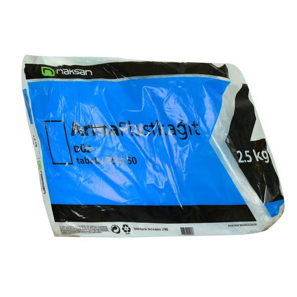 Plast Kağıt Bloklu Plast Naylon Şeffaf Düz Tabaka 35X50 Cm 2500 Gr Paket - 5