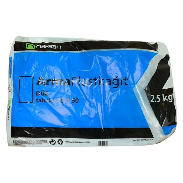 Naksan Plast Kağıt Bloklu Plast Naylon Şeffaf Düz Tabaka 35X50 Cm 2500 Gr Paket - 4