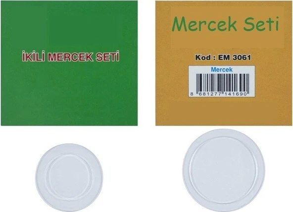 Optik Mini Mercek Seti 2li Set Büyük ve Küçük 3cm ve 4cm Plastik - 2