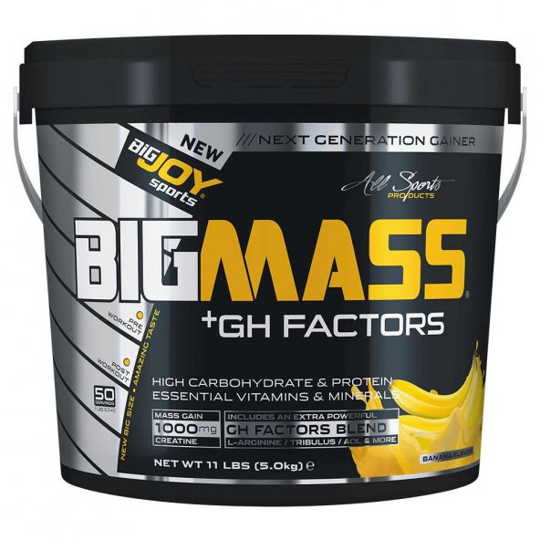 Bigjoy Bigmass Gh Factors Gainer 5000 Gr Karbonhidrat Tozu Muzlu