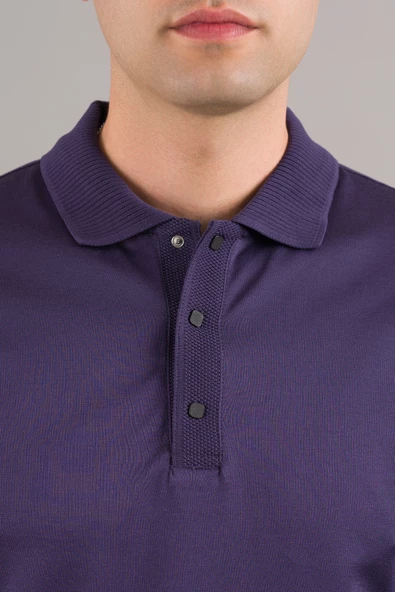 NEHİR by Faruk Ülker Polo Yaka Çıt Çıtlı Merserize Süperfine Cotton Erkek T-Shirt - 12