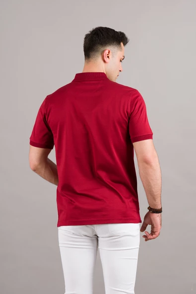 NEHİR by Faruk Ülker Polo Yaka Çıt Çıtlı Merserize Süperfine Cotton Erkek T-Shirt - 6