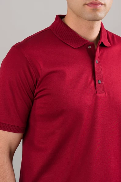 NEHİR by Faruk Ülker Polo Yaka Çıt Çıtlı Merserize Süperfine Cotton Erkek T-Shirt - 7