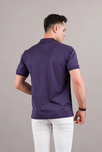 NEHİR by Faruk Ülker Polo Yaka Çıt Çıtlı Merserize Süperfine Cotton Erkek T-Shirt - 11
