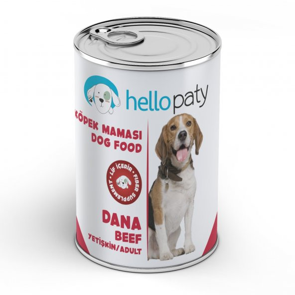 Hellopaty Dana Etli Konserve Yaş Köpek Maması %70 Et Içerir 415 gr X 24 Adet
