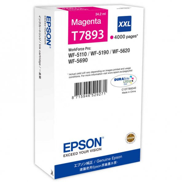 Epson T7893-C13T789340 Kırmızı Kartuş