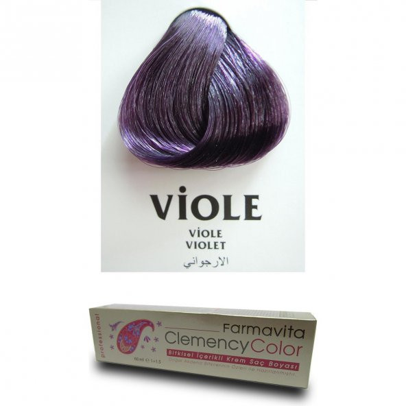 Farmavita Clemency Color Saç Boyası 60ml Viole - 3