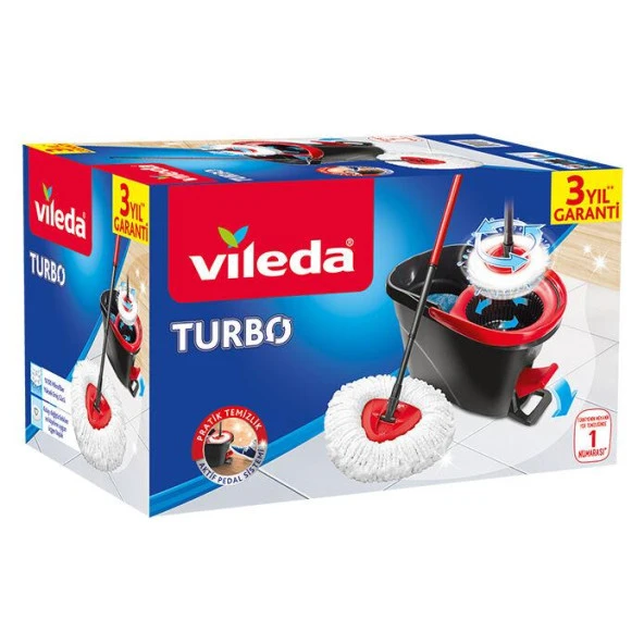 Vileda Turbo Pedallı Temizlik Seti