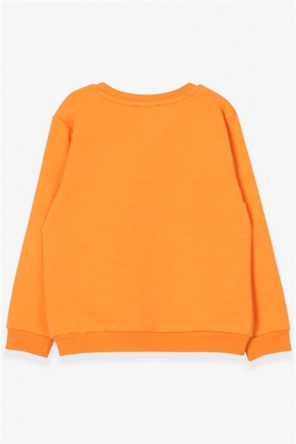 Erkek Çocuk Sweatshirt Araba Baskılı Turuncu Mood (2-5 Yaş) - 2